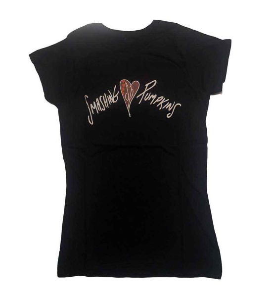 The Smashing Pumpkins: Gish Heart - Ladies Black T-Shirt