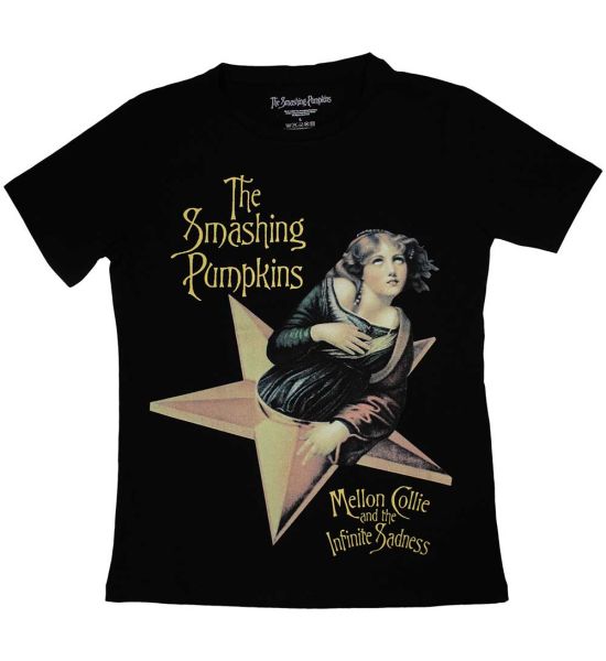 The Smashing Pumpkins: Mellon Collie - Ladies Black T-Shirt