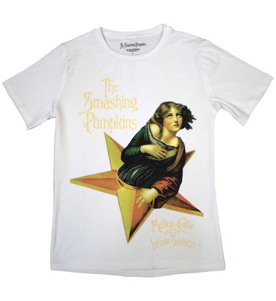 The Smashing Pumpkins: Mellon Collie - Ladies White T-Shirt