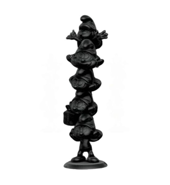 The Smurfs: Smurfs Column Black Edition Resin Statue (50cm) Preorder