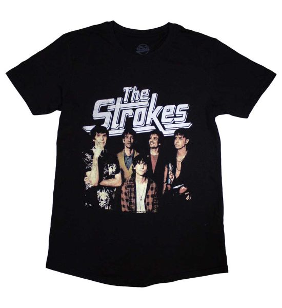 The Strokes: Band Photo - Black T-Shirt