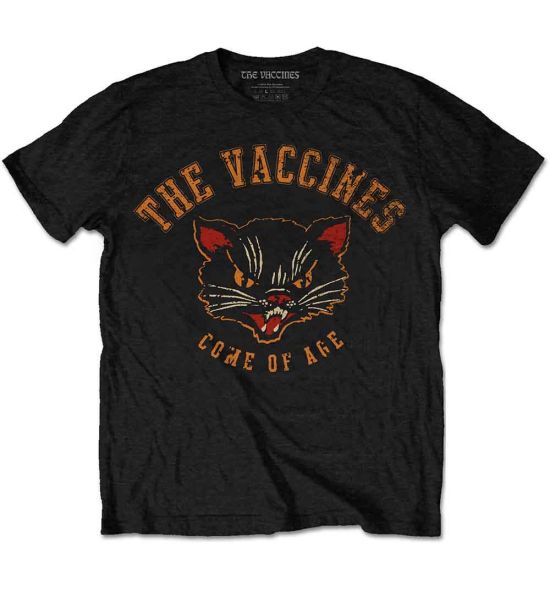 The Vaccines: Cat - Black T-Shirt