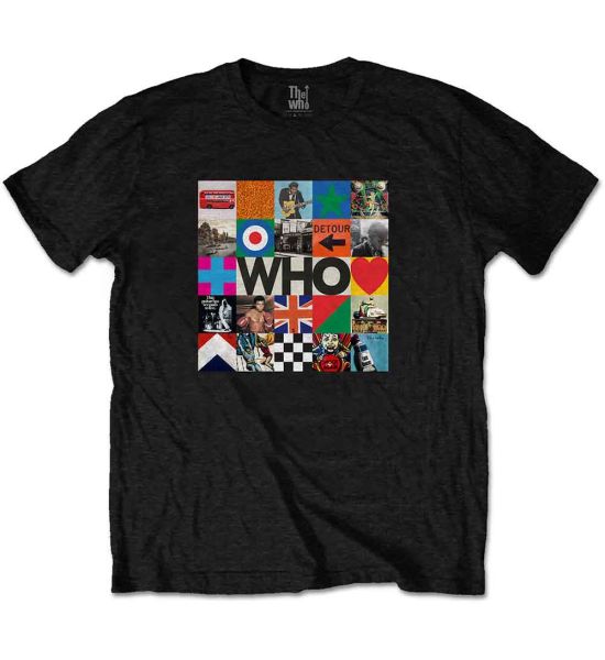 The Who: 5x5 Blocks - Black T-Shirt