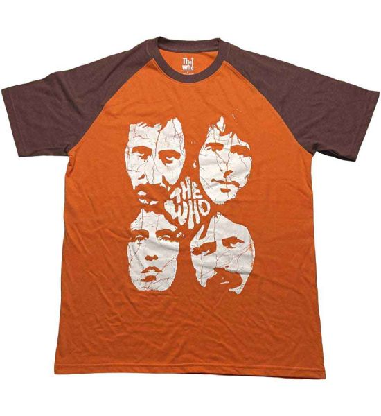 The Who: Faces - Brown & Orange T-Shirt