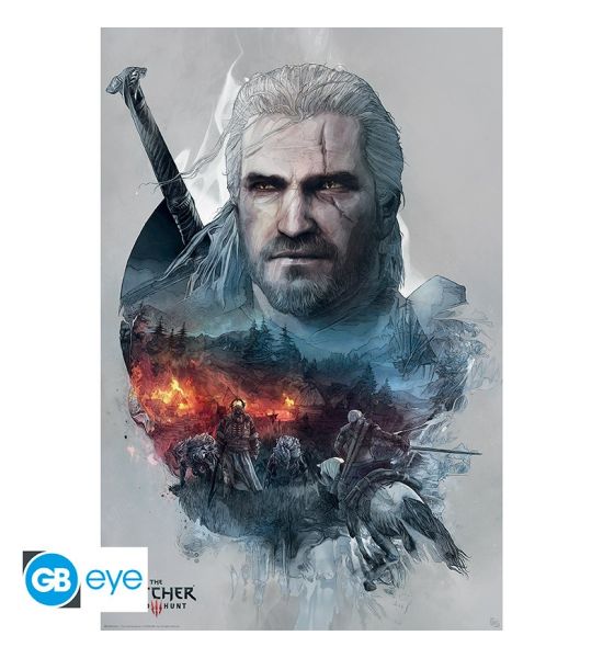 The Witcher: Geralt Poster (91.5x61cm) Preorder