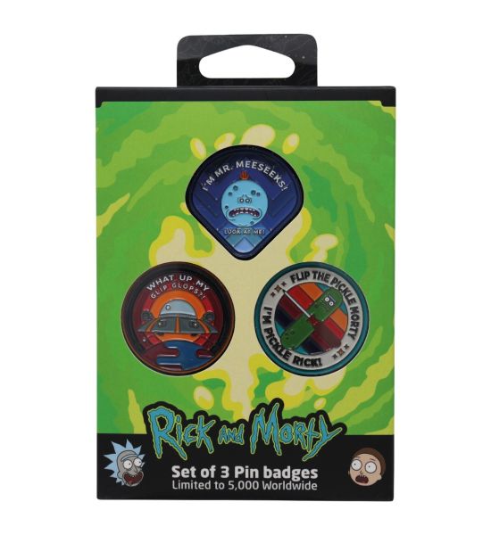 Rick & Morty: Limited Edition Pin Badge Set