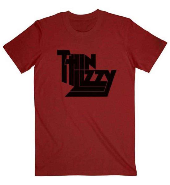 Thin Lizzy: Logo - Red T-Shirt