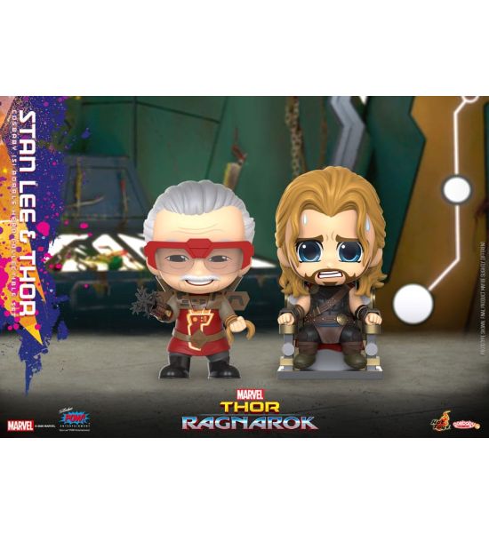 Thor: Ragnarok: Stan Lee & Thor Cosbaby (S) Mini Figures (10cm) Preorder