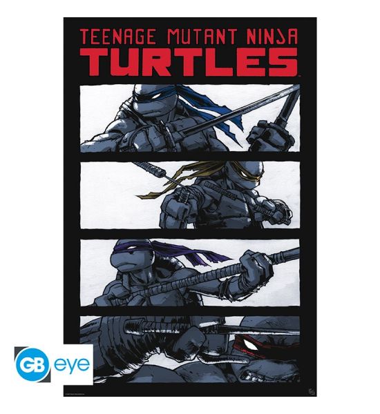 Tmnt: Comics black & white Poster (91.5x61cm) Preorder