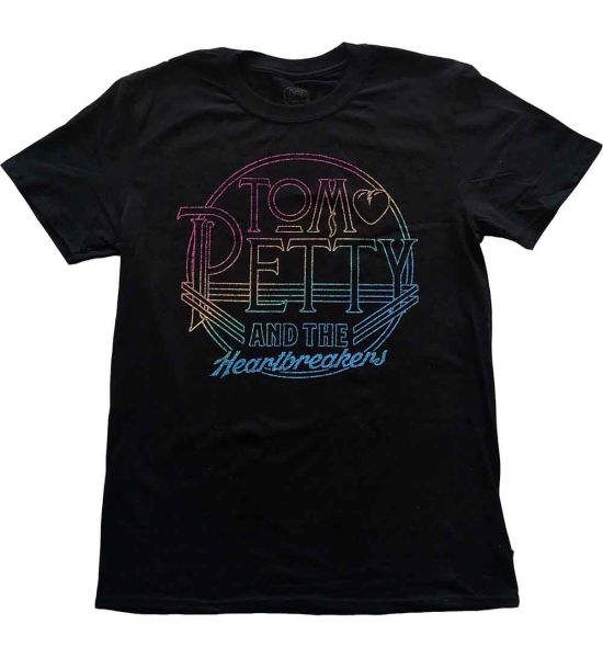 Tom Petty & The Heartbreakers: Circle Logo - Black T-Shirt