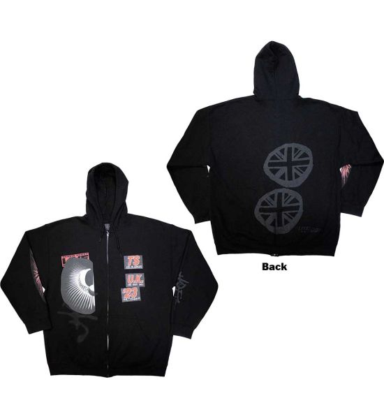 Travis Scott: Summer Run 2023 London (Back Print) - Black Zip-up Hoodie