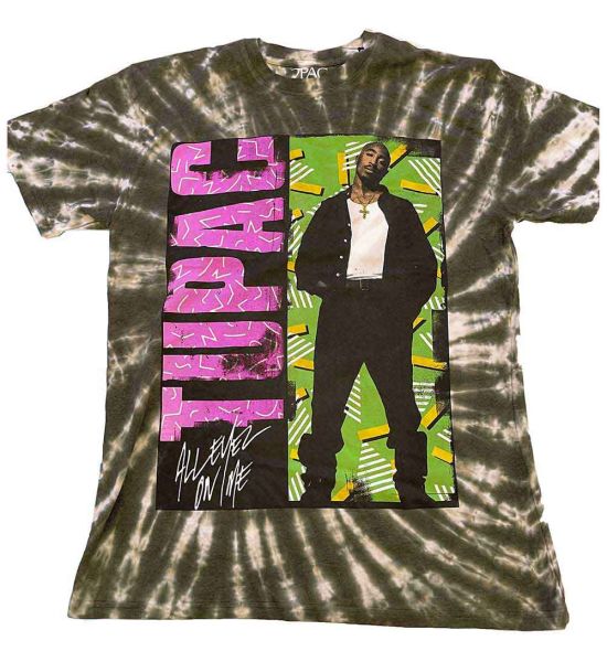 Tupac: All Eyez On Me (Dye Wash) - Green T-Shirt