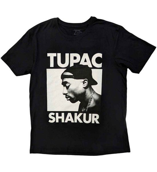 Tupac: Eyes Closed - Black T-Shirt