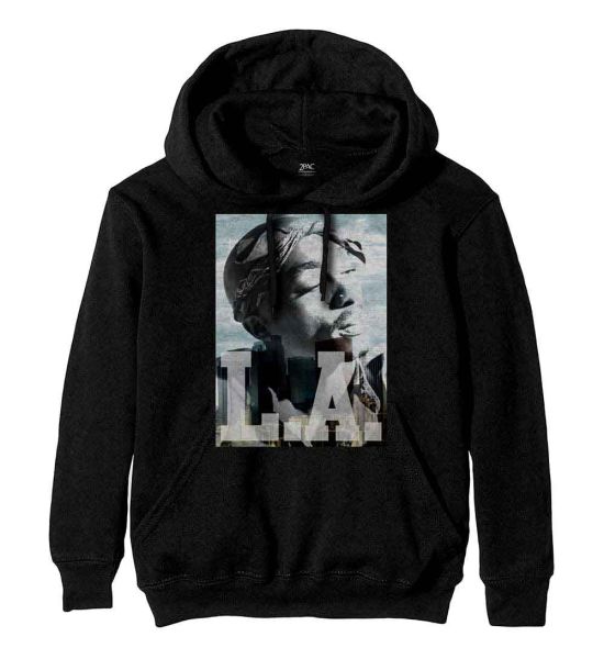 Tupac: LA Skyline - Black Pullover Hoodie