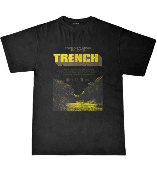 Twenty One Pilots: Trench Cliff - Black T-Shirt