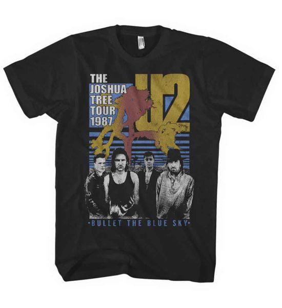 U2: Bullet The Blue Sky - Black T-Shirt