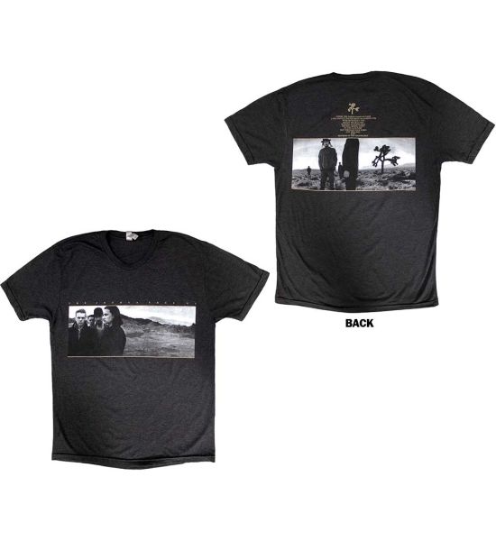 U2: Joshua Tree Dates 2017 (Back Print) - Grey T-Shirt