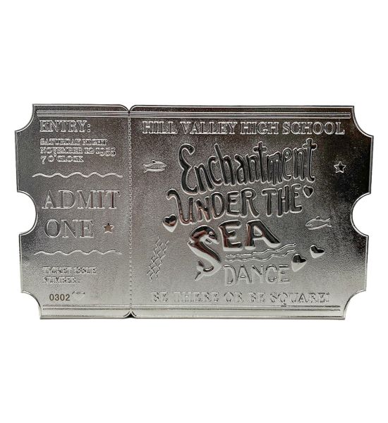 Back To The Future: Limited Edition .999 Silver Plated Dance Ticket