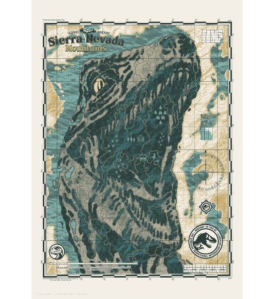 Jurassic World: Sierra Nevada Mountains Limited Edition Art Print Preorder