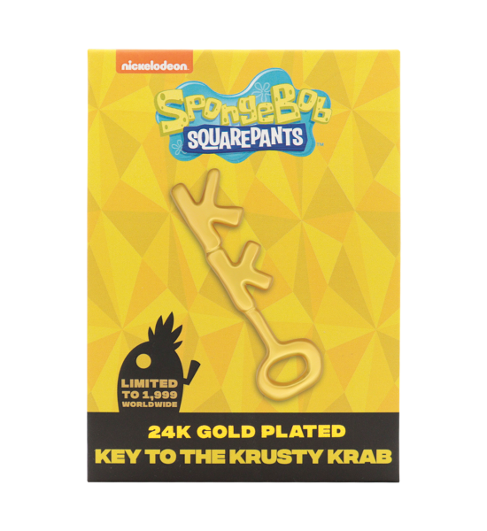 SpongeBob SquarePants: 24k Gold Plated Replica Krusty Krab Key Preorder