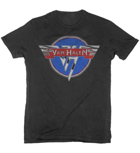 Van Halen: Chrome Logo - Black T-Shirt