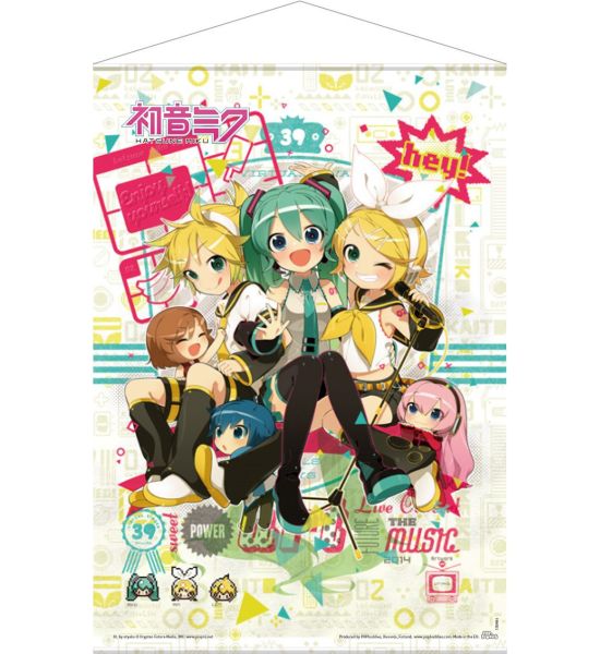 Vocaloid: Hey! Piapro Characters Wallscroll (50x70cm) Preorder