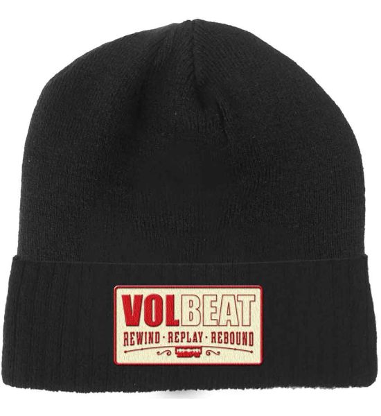 Volbeat: Rewind, Replay, Rebound - Black Beanie Hat Preorder