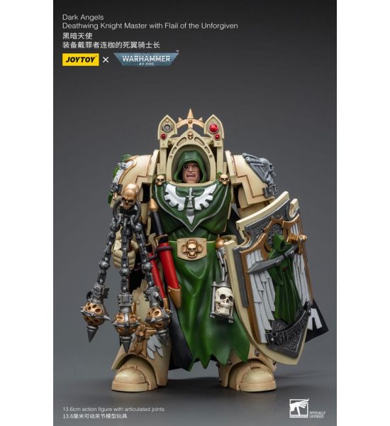 Warhammer 40,000: JoyToy Figure - Dark Angels Deathwing Knight Master with Flail of the Unforgiven (1/18 scale) (12cm) Preorder