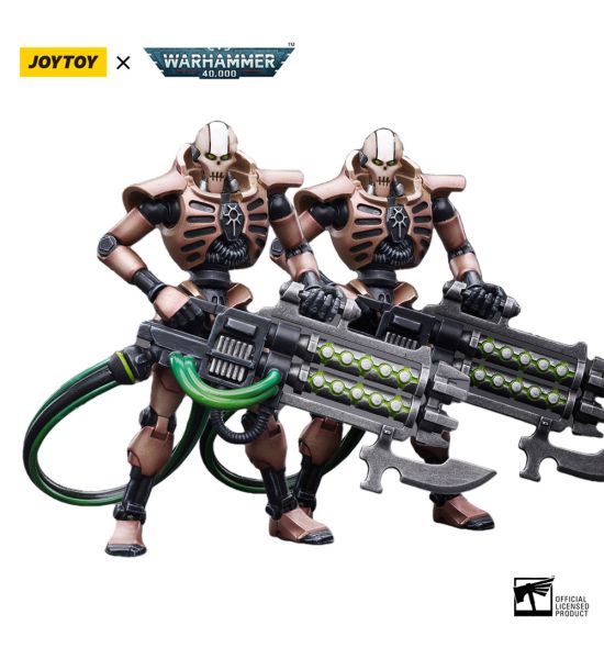 Warhammer 40,000: JoyToy Figure - Necrons Szarekhan Dynasty Immortal with Gauss Blaster (1/18 scale) 2-Pack (11cm) Preorder