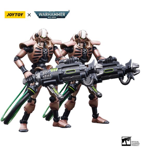 Warhammer 40,000: JoyToy Figure - Necrons Szarekhan Dynasty Immortal with Tesla Carbine (1/18 scale) 2-Pack (11cm) Preorder