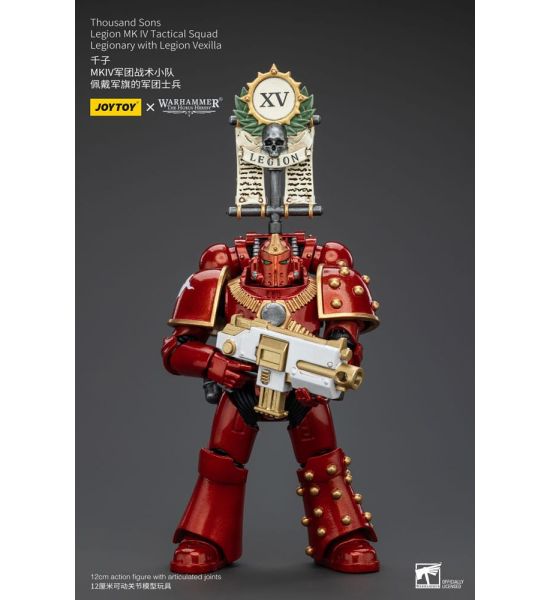 Warhammer 40,000: Thousand Sons Legion MK IV Tactical Squad Legionary with Legion Vexilla Action Figure 1/18 (12cm) Preorder