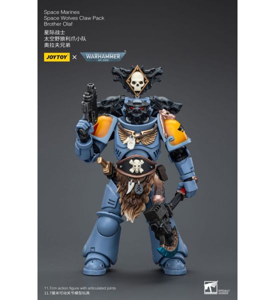 Warhammer 40,000: Brother Olaf Space Marines Space Wolves Claw Pack Action Figure 1/18 (12cm) Preorder