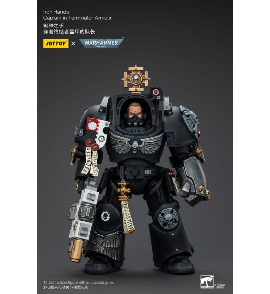 Warhammer 40k: Iron Hands Captain in Terminator Armour Action Figure (14cm) Preorder