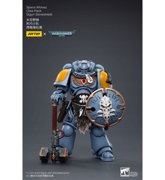 Warhammer 40,000: Space Wolves Claw Pack Action Figure Sigyrr Stoneshield 1/18 (12cm) Preorder