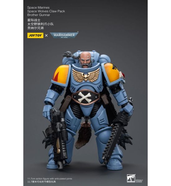 Warhammer 40,000: Space Wolves Claw Pack Brother Gunnar 1/18 Action Figure (12cm) Preorder