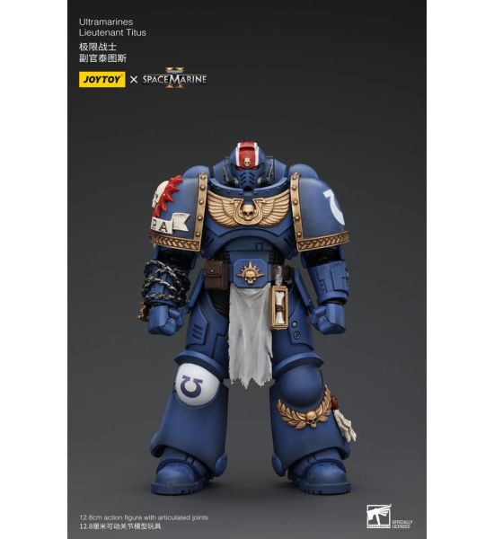 Warhammer 40k: Uitramarines Lieutenant Titus 1/18 Action Figure (13cm) Preorder