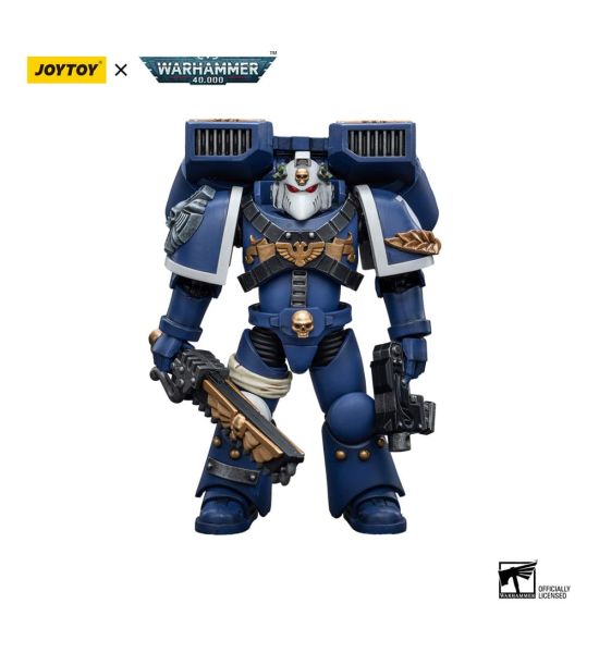 Warhammer 40,000: Ultramarines Vanguard Veteran Action Figure with Chainsword and Bolt Pistol 1/18 (12cm)