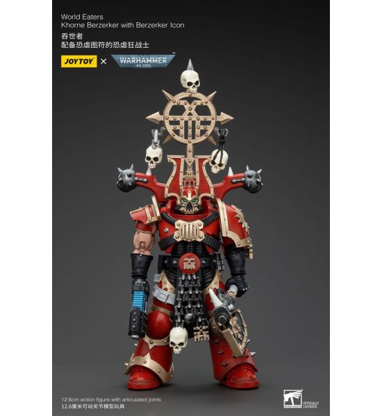 Warhammer 40k: World Eaters Khorne Berzerker with Berzerker Icon Action Figure 1/18 (13cm) Preorder