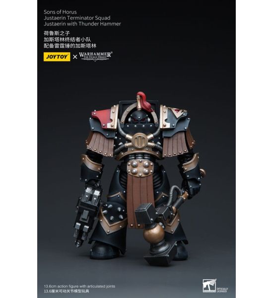 Warhammer: Sons of Horus Justaerin Terminator Squad Justaerin with Thunder Hammer 1/18 Action Figure (12cm) Preorder