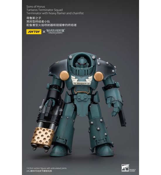 Warhammer: Tartaros Terminator Squad Terminator With Heavy Flamer And Chainfist 1/18 Action Figure (12cm) Preorder