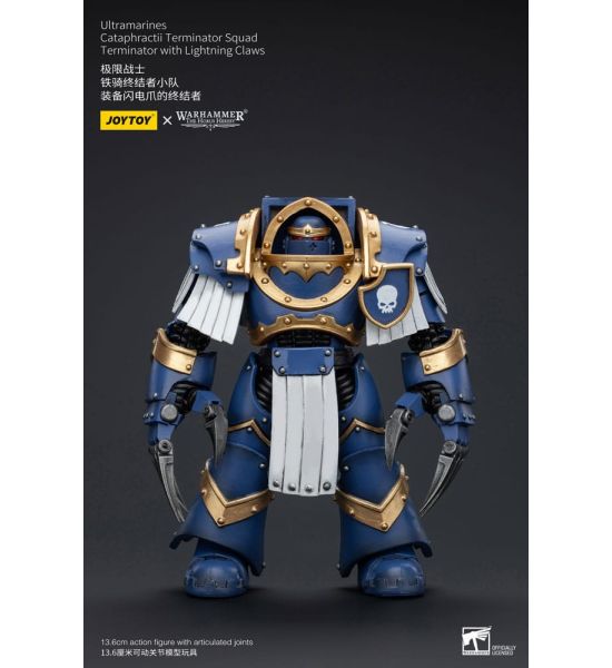 Warhammer: Ultramarines Cataphractii Terminator Squad - Terminator with Lightning Claws 1/18 Action Figure (14cm) Preorder