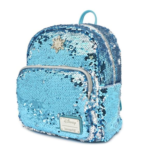 Loungefly Disney: Frozen Elsa Reversible Sequin Mini Backpack