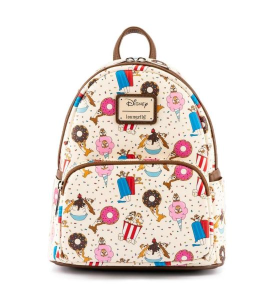 Chip and Dale: Snackies Print Loungefly Mini Backpack