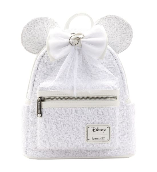 Disney: Minnie Mouse Sequin Wedding Loungefly Mini Backpack