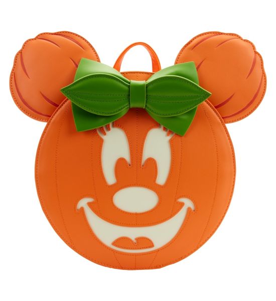 Disney: Glow Face Pumpkin Minnie Loungefly Mini Backpack