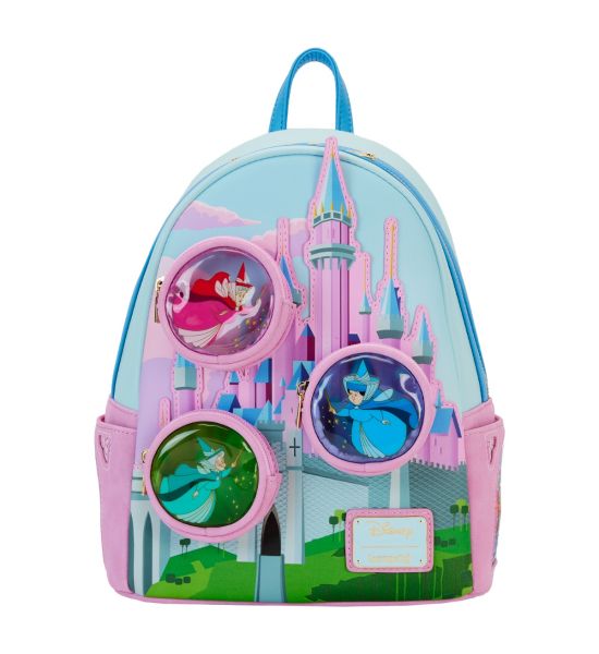 Loungefly Sleeping Beauty: Stained Glass Castle Mini Backpack