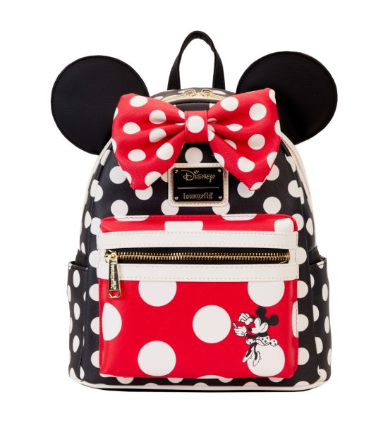 Loungefly Disney: Minnie Rocks The Dots Classic Mini Backpack