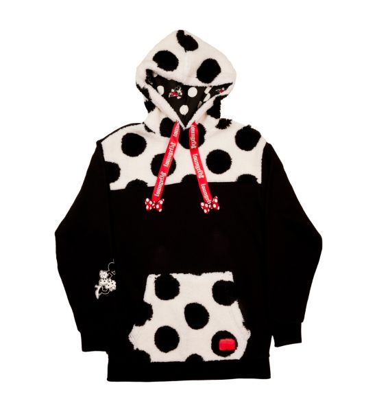 Loungefly Disney: Minnie Rocks The Dots Sherpa Hoodie