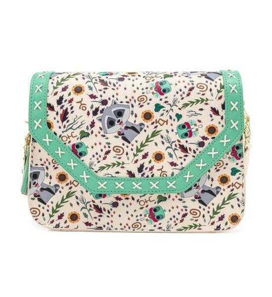 Loungefly Pocahontas: Meeko Flit Earth Day All Over Print Crossbody