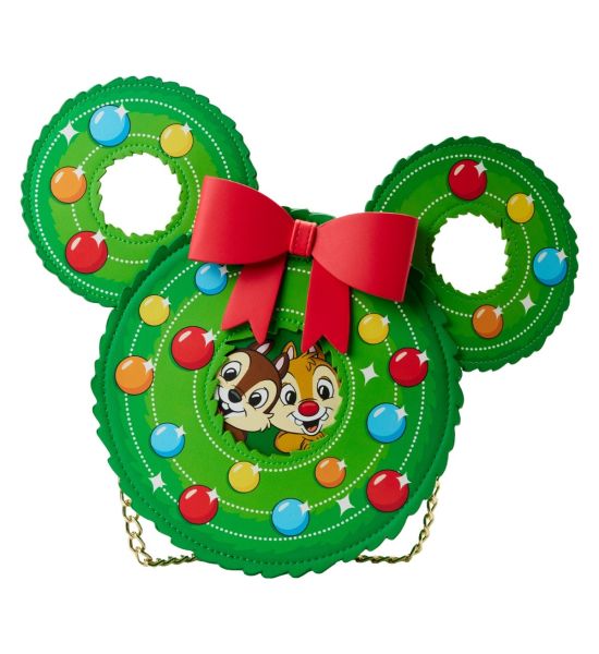 Chip and Dale: Figural Wreath Loungefly Crossbody Bag